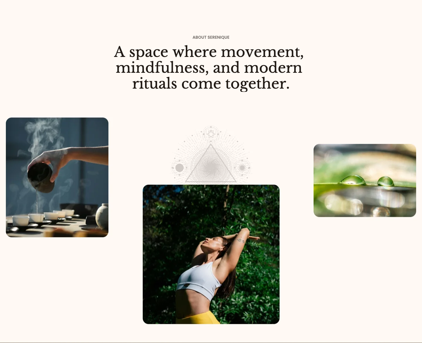 Image parallax with text